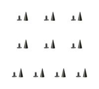 HOOLRZI Lot de 10 pointes uniques à vis pour améliorer l'impact visuel dans les articles de mode punk, 5 pointed cone 6x12, Comme décrit, Comme décrit.