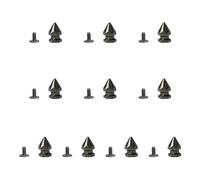 HOOLRZI Lot de 10 pointes uniques à vis pour améliorer l'impact visuel dans les articles de mode punk, 17 hexagonal tower 8, Comme décrit, Comme décrit.