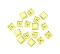 HOOLRZI Lot de 100 touches PBT rétroéclairées 1U DSA - Couleurs mélangées - Touches transparentes pour clavier mécanique - Commutateurs MX - Profil DSA - Touches rétroéclairées