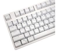HOOLRZI Lot de 104 capuchons de touches en ABS transparent pour clavier mécanique russe et coréen rétroéclairé pour Cherry MX Switch ABS rétroéclairé