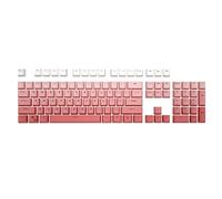 HOOLRZI Lot de 104 touches roses rétroéclairées PBT - Profil OEM bicolore - Processus de teinture par immersion pour clavier mécanique - 104 touches rétroéclairées - Profil OEM PBT épais pour