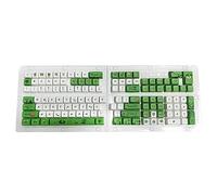 HOOLRZI Lot de 125 touches vertes en PBT pour clavier mécanique 61/87/104/108 - Profil XDA - 9,5 mm d'épaisseur
