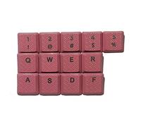 HOOLRZI Lot de 13 capuchons de touches PBT de remplacement translucides pour clavier de jeu - Texture antidérapante - Idéal pour les joueurs - Touches rétroéclairées PBT