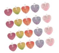 HOOLRZI Lot de 20 pendentifs assortis en résine pour fabrication de bijoux, colliers et fournitures d'artisanat