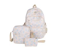 HOOLRZI Lot de 3 sacs à dos avec nœuds mignons, sac à dos d'école, sac à dos de voyage, grande capacité, décontracté, sacs à dos esthétiques, bleu, Beauté de masse
