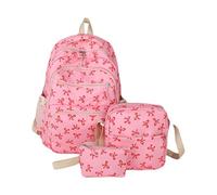 HOOLRZI Lot de 3 sacs à dos avec nœuds mignons, sac à dos d'école, sac à dos de voyage, grande capacité, décontracté, sacs à dos esthétiques, b, Beauté de masse