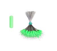 HOOLRZI Lot de 300 bouchons de pêche en silicone forme ovale/cylindre - Accessoires faciles à utiliser