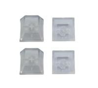 HOOLRZI Lot de 4 capuchons de touches transparentes pour commutateurs mécaniques rétroéclairés
