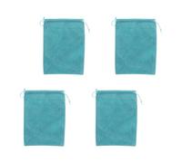 HOOLRZI Lot de 4 sacs de rangement doux en flanelle pour moulinet de pêche avec cordon de serrage pour accessoires de protection
