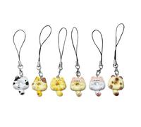 HOOLRZI Lot de 6 chaînes de téléphone en forme de chat avec pendentif élégant pour décoration de maison et arbre de vacances