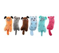 HOOLRZI Lot de 6 jouets de dentition interactifs en peluche pour la santé des dents - Jouet interactif pour chat en intérieur - Divertissement en papier froissé