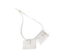 HOOLRZI Minis Sac à main à bandoulière Sac à main double détachable Porte-cartes, Petites pochettes pour pièces de monnaie, portefeuille pour voyage, shopping, sac à bandoulière pour femme, blanc, One