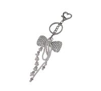 HOOLRZI Ornements tendance à suspendre pour téléphone - Accessoire de mode avec nœud papillon et détails papillon - Artisanat robuste en acrylique
