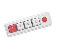 HOOLRZI Petit clavier de jeu mécanique 4 touches programmables Double connexion de type C avec éclairage LED