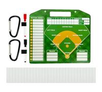 HOOLRZI Planche de baseball pour lineups softball, cartes de marquage, double face, effaçables à sec, tableaux blancs, porte-bloc d'entraînement de baseball