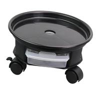 HOOLRZI Plateau de plantes mobile avec roulette - Bac à fleurs - Base de support pour eau - Pot d'intérieur pour support mobile - Plateau de plantes à roue mobile avec base roulante pour pot de fleurs