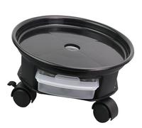 HOOLRZI Plateau de plantes mobile avec roulette - Bac à fleurs - Base de support pour eau - Pot d'intérieur pour support mobile - Plateau de plantes à roue mobile avec base roulante pour pot de fleurs