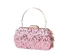 HOOLRZI Pochette à paillettes pour femme - Sac de soirée à paillettes - Sac à bandoulière pour mariage, bal de fin d'année, fête, a
