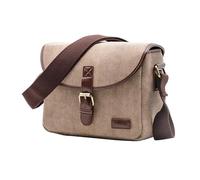 HOOLRZI Pochette polyvalente pour appareil photo en plein air en toile résistante à l'eau pour objectifs et piles, kaki