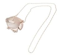 HOOLRZI Pochette pour femme en forme de poisson - Sac à main de soirée - Sac à bandoulière pour mariage, cocktail, fête, doré