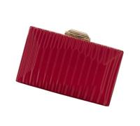 HOOLRZI Pochettes tendance pour femme, sacs de soirée élégants pour femme, sac à main de mariée, sac à main, sac à bandoulière à bandoulière, cadeau pour femme, sacs de soirée, Rouge, One Size