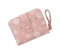 HOOLRZI Porte-cartes compact avec fermetures éclair lisses pour étudiants, pour ranger des pièces de monnaie, des espèces, un campus, un design de dessin animé, b