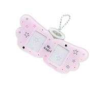 HOOLRZI Porte-cartes photo coréen avec porte-clés - Pendentif carte de bus - Porte-cartes photo de dessin animé, b