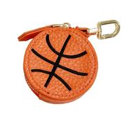 HOOLRZI Porte-clé tendance en cuir PU pour tenues décontractées, robuste, étanche, accessoire de football, basket-ball, Basketball, taille unique