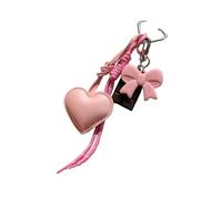 HOOLRZI Porte-clés attrayant avec ruban acrylique - Style dessert réaliste - Pendentif de sac à main - Parfait pour les accessoires - Breloque en ruban - Porte-clés tendance pour décoration de sac à