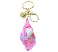 HOOLRZI Porte-clés en forme de conque - Élégant pendentif en forme de conque - Ornement unique pour clés et sacs à main