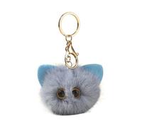 HOOLRZI Porte-clés souple avec pendentif en forme de poupée en fourrure pour femme