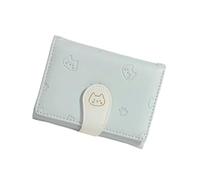 HOOLRZI Portefeuille compact pour femme à trois volets, pochette tendance en cuir synthétique, porte-monnaie pour femme, porte-cartes de crédit, sac à main, sac à main de voyage, sac à monnaie pour