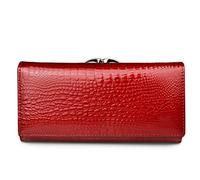 HOOLRZI Portefeuille Sac à Main Mode Cuir Femmes Portefeuilles Longue Dames Portefeuille Pochette Sac d'argent Sacs à Main