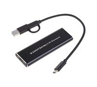 HOOLRZI Pour boîtier de disque dur M.2 USB 3.1 pour disque dur externe M.2, adaptateur 10 Gbit/s NVME en aluminium pour tous les disques durs USB