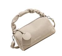 HOOLRZI Sac à bandoulière pour femme avec sangle amovible, pochette en cuir, sac à main avec fermeture éclair, sac à bandoulière tendance, abricot