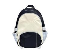 HOOLRZI Sac à dos d'école ergonomique avec compartiments multiples, sac de voyage en nylon pour adolescents et étudiants, sac à dos décontracté en nylon, Noir , Beauté de masse