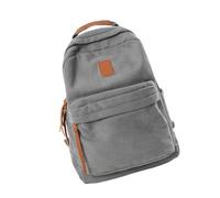 HOOLRZI Sac à dos en velours côtelé résistant à l'usure avec sangle ergonomique, plusieurs compartiments, idéal pour les études, le travail, les activités de plein air, design unique, gris