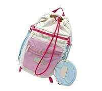 HOOLRZI Sac à dos pratique et décontracté avec cordon de serrage, résistant à l'usure, sangle confortable pour randonnée, usage quotidien, sac à dos réglable, a, Beauté de masse