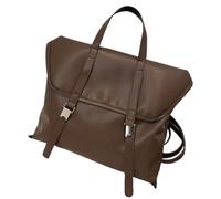 HOOLRZI Sac à dos tendance pour femme avec sac à dos pratique en cuir synthétique pour les trajets et les fêtes, Couleur café., Beauté de masse