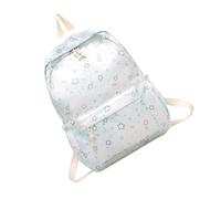 HOOLRZI Sac à livres multifonction en nylon avec imprimé étoiles, plusieurs compartiments de rangement, ergonomique pour adolescents, voyageurs, navetteurs, sac à dos tendance pour jeunes, Vert