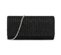 HOOLRZI Sac à Main à bandoulière pour Femmes, Pochette enveloppe élégante avec Sangle en chaîne détachable, Sac à Main de soirée pour Cocktail