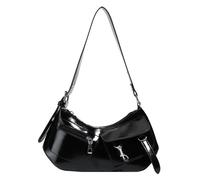 HOOLRZI Sac à main pour femme avec bandoulière amovible, design compact et espace de rangement multifonction, Noir