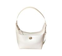 HOOLRZI Sac à main simple sous le bras avec fermeture éclair pour femme et fille, beige