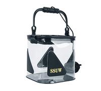 HOOLRZI Sac de rangement pour la pêche, le camping, la randonnée, la pêche, le jardinage, Noir , 20*20CM