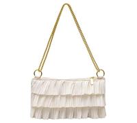 HOOLRZI Sacs à bandoulière pour femme - Petit sac à bandoulière tendance - Sac à main à volants - Sac fourre-tout - Pochette de soirée - Sacs à main pour femme, Ow