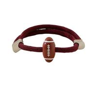 HOOLRZI Simple Styles Corde Milans 4 mm avec longueur réglable et rugbys Accent Party Fournitures de tenues élégantes, taille unique, Comme décrit