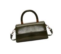 HOOLRZI SophistiquatedCrossbody Bag with Adjustable Strap Practical PU Leather Shoulder Handba for Work Shopping and Social Event Modern Retro Fashion, Vert