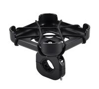 HOOLRZI Support de haut-parleur réglable pour activités de plein air compatible avec appareil sonore compact et portable ABS PC pince de guidon