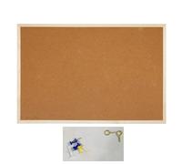 HOOLRZI Tableau d'affichage double face en liège avec cadre en bois de 30 x 40 cm, 40 x 60 cm pour décoration de maison, école, tableau en liège