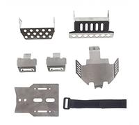 HOOLRZI Un ensemble de pare-chocs de châssis de voiture en alliage d'aluminium pour modèles 1/10 de kits de voiture fournitures pièces métalliques